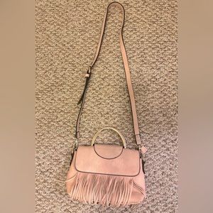Soft Pink Crossbody with Tassel Front